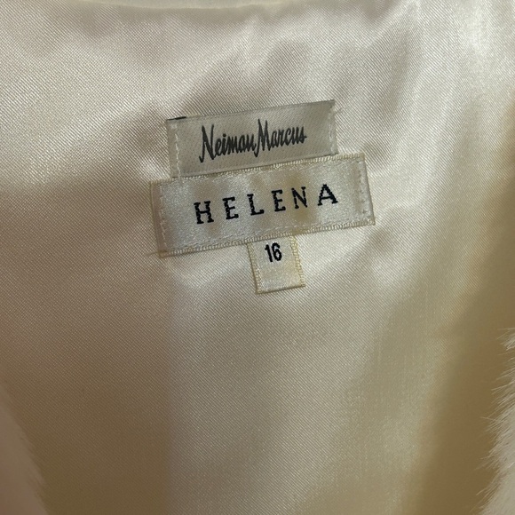 Helena white faux fur vest size 16 NWT - Picture 7 of 8